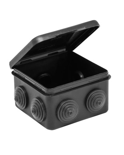 Коробка TYCO ОП 80х80х50мм откидная крышка УХЛ1 IP54 черный (67040МЧ). Коробка распределительная. RuVinil в Нефтекамске