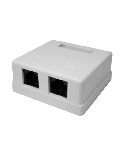 Розетка настенная RJ-45, 8P8C, Cat.5e, 2 порта UTP (10-0309): Компьютерная розетка в Нефтекамске