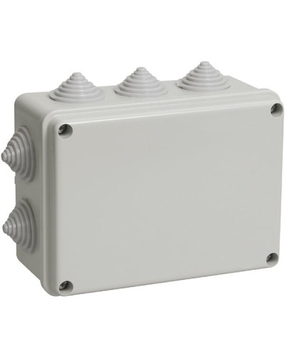 Коробка ОП 190х140х70мм, крышка, IP44, 10 гермовводов (SQ1401-1243). Распаячная коробка. TDM ЕLECTRIC в Нефтекамске