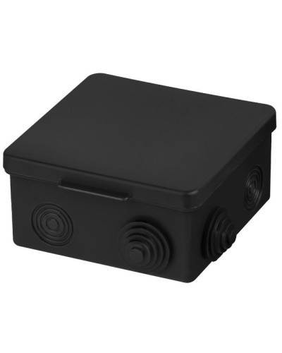 Распаячная коробка ОП 100х100х55мм, крышка, IP54, 8вх., черная TDM (SQ1401-0913). Распаячная коробка ОП. TDM ЕLECTRIC в Нефтекамске