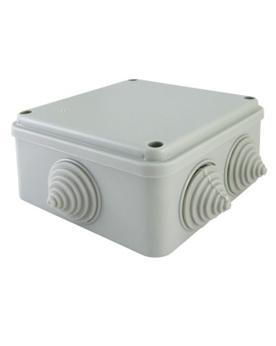 Коробка ОП 100х100х50мм, крышка на винтах, IP55, 6 вх. (SQ1401-1234). Распаячная коробка. TDM ЕLECTRIC в Нефтекамске