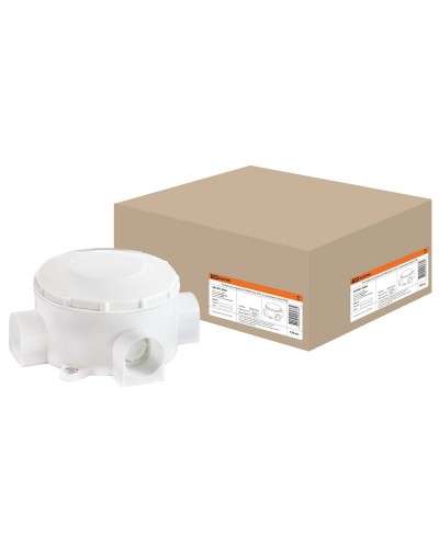 Распаячная коробка ОП D80х35мм, IP42, 3-х рожковая, белая TDM (SQ1401-4004). Распаячная коробка ОП. TDM ЕLECTRIC в Нефтекамске