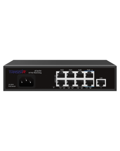 TR-NS1109-120-8PoE. Коммутатор с PoE. Trassir в Нефтекамске