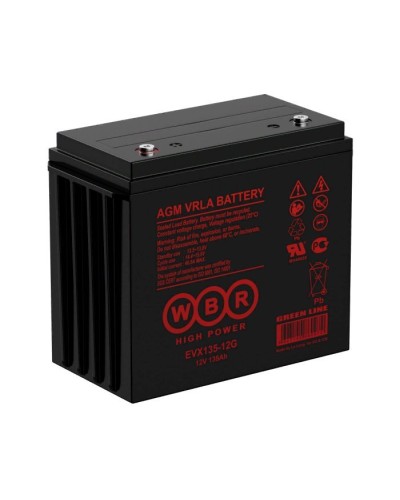 WBR EVX135-12G. Аккумулятор герметичный свинцово-кислотный. WBR в Нефтекамске