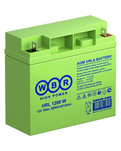 WBR HRL1280W. Аккумулятор герметичный свинцово-кислотный. WBR в Нефтекамске