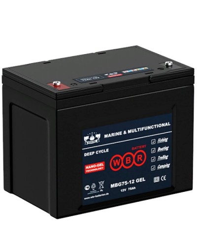 WBR MBG75-12. Аккумулятор герметичный свинцово-кислотный. WBR в Нефтекамске