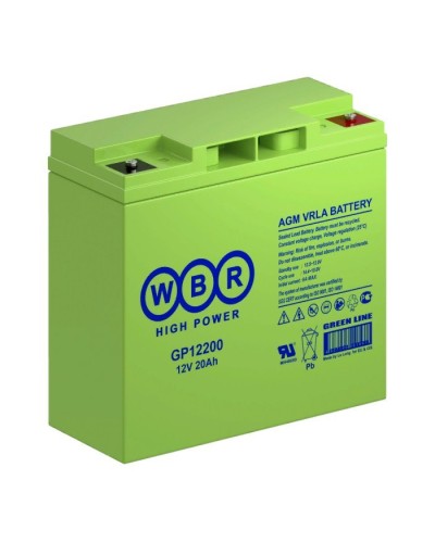 WBR GP12200. Аккумулятор герметичный свинцово-кислотный. WBR в Нефтекамске