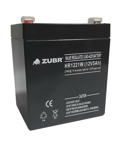 ZUBR HR 1221W (12V, 5Ah). Аккумулятор герметичный свинцово-кислотный. ZUBR в Нефтекамске