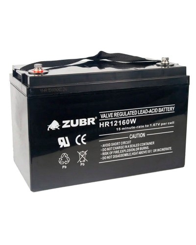 ZUBR HR 12160W (12V, 45Ah). Аккумулятор герметичный свинцово-кислотный. ZUBR в Нефтекамске