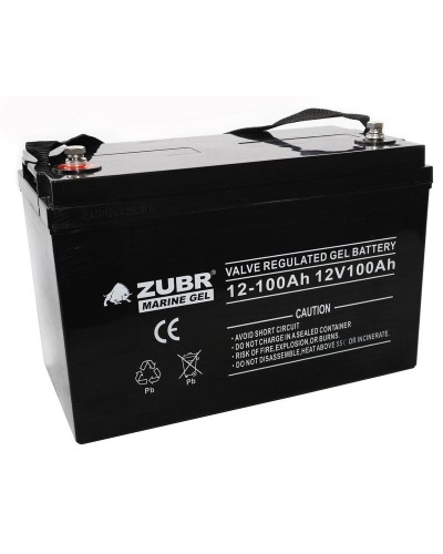 ZUBR MARINE GEL NPG 12-100 (12V, 100Ah). Аккумулятор герметичный свинцово-кислотный. ZUBR в Нефтекамске