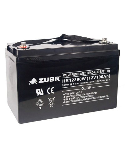 ZUBR HR 12390W (12V, 110Ah). Аккумулятор герметичный свинцово-кислотный. ZUBR в Нефтекамске