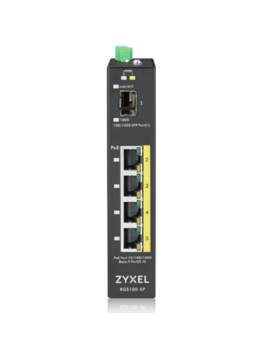 RGS100-5P-ZZ0101F. Промышленный PoE+ коммутатор. ZYXEL в Нефтекамске