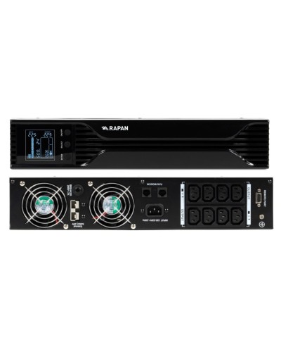 RAPAN-UPS 1000 RACK+2х9Ah (RAPAN-UPS 1000-RACK-IN-2х9-E) (8958). Бесперебойный источник питания. Бастион в Нефтекамске