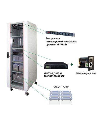 SKAT UPS 3000 SNMP (467). Комплекс бесперебойного питания. Бастион в Нефтекамске