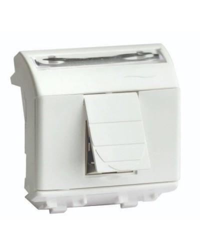 Розетка RJ-45 Brava 2 модуля слоновая кость (75450S): Розетка компьютерная с двумя разъёмами в Нефтекамске