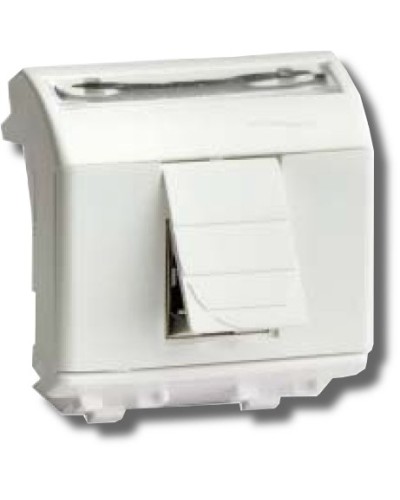Розетка RJ-45 Brava 2 модуля белая (76655B): Розетка компьютерная с двумя разъёмами в Нефтекамске