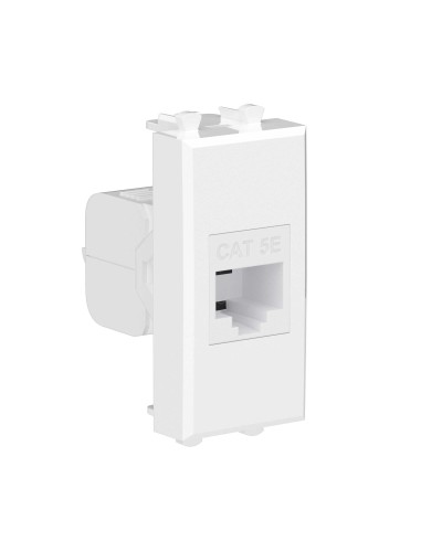 Розетка RJ-45 Avanti 1 модуль белое облако (4400661): Розетка компьютерная, без шторки модульная, кат.5е в Нефтекамске