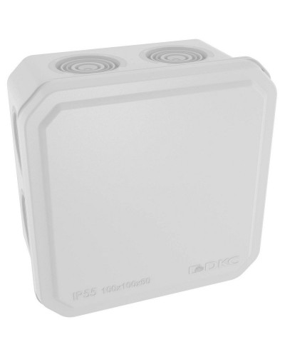 Коробка ответвительная с кабельными вводами IP55, 100х100х50 (53800). Коробка ответвительная. ДКС в Нефтекамске
