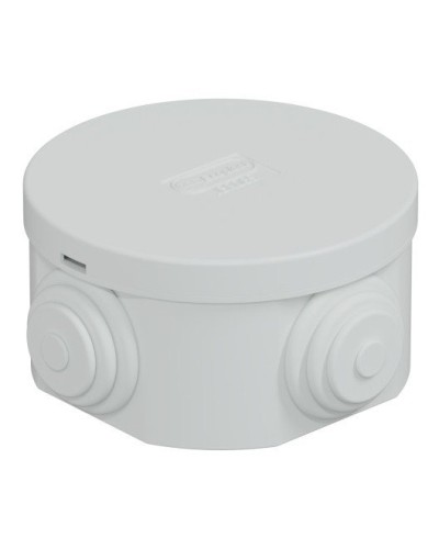 Коробка JBR065 D=65х35, 4 вых., IP44, серая (44004). Коробка монтажная. Экопласт в Нефтекамске