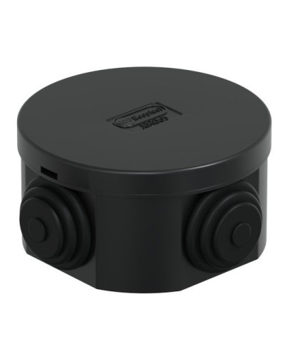 Коробка JBR065 D=65х35, 4 вых., IP44, черная (44004BL-1). Коробка монтажная. Экопласт в Нефтекамске