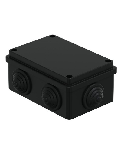 Коробка JBS120 120х80х50, 6 вых., IP55, черная (44008BL-1). Коробка монтажная. Экопласт в Нефтекамске