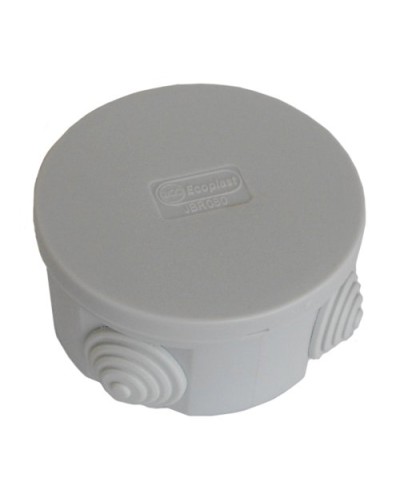 Коробка JBR080 D=80х40, 4 вых., IP44, серая (44005). Коробка монтажная. Экопласт в Нефтекамске