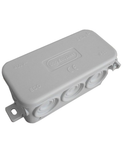 Коробка JBL090 90х42х40, 10 вых., IP55, серая (44055). Коробка монтажная. Экопласт в Нефтекамске