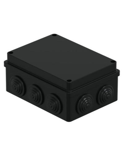 Коробка JBS150 150х110х70, 10 вых., IP55, черная (44009BL-1). Коробка монтажная. Экопласт в Нефтекамске