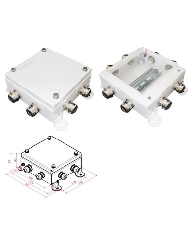 КМ IP66-1515, 8 вводов. Коробка монтажная электротехническая. Гефест в Нефтекамске