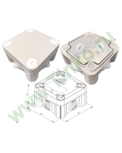 КМ-1010(П)-IP55. Коробка монтажная. Гефест в Нефтекамске