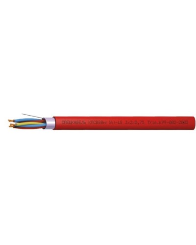 КПСВЭВнг(А)-LS 3х2х0,5 (Спецкабель). Кабель симметричный для систем сигнализации и управления, групповой прокладки, с пониженным дымо- и газовыделением. Спецкабель в Нефтекамске