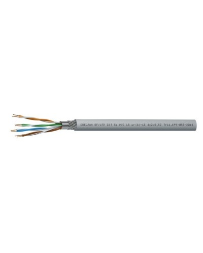 СПЕЦЛАН SF/UTP Cat 5e PVC LSнг(А)-LS 1х2х0,52. Кабель «витая пара» (LAN) для структурированных систем связи. Спецкабель в Нефтекамске